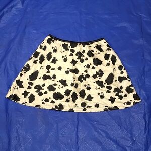 Elegant Black and White Women's Skater Skirt